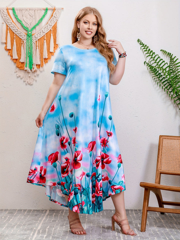 Karen - Plus Size Floral Dress