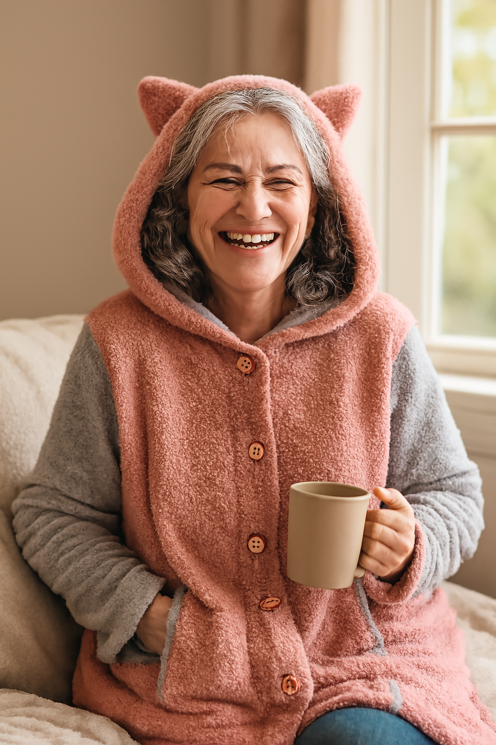 Olivia | Cozy Cat Ear Hoodie - Elegant Comfort for Autumn & Winter