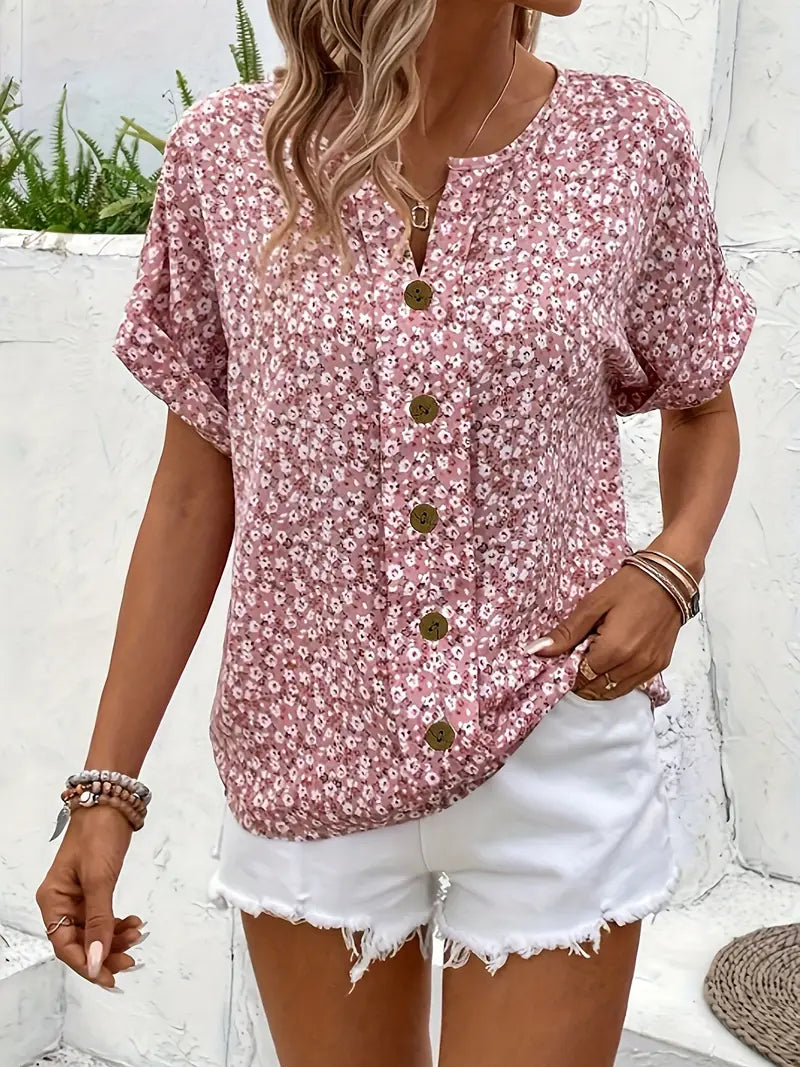 Celina | Breezy Everyday Button-Up Blouse