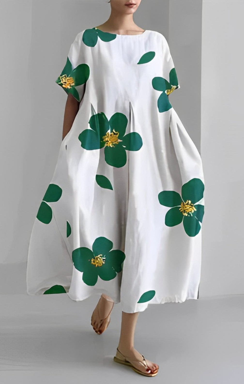 Erica - Retro Loose Maxi Dress