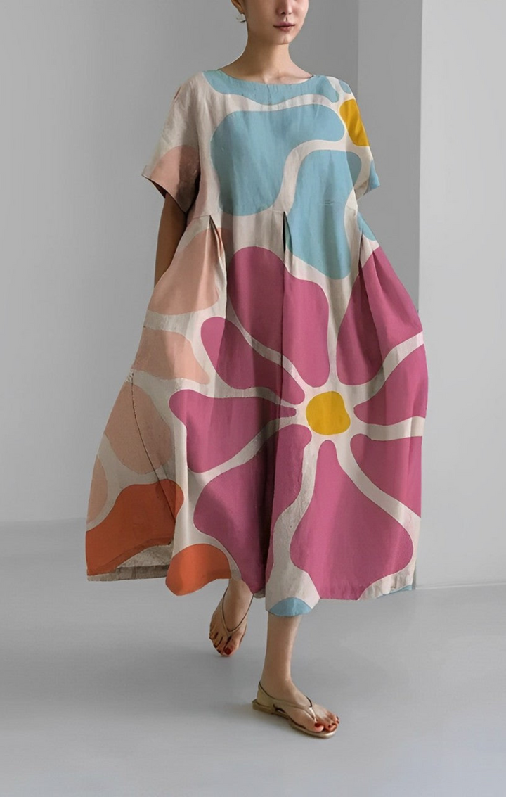 Erica - Retro Loose Maxi Dress