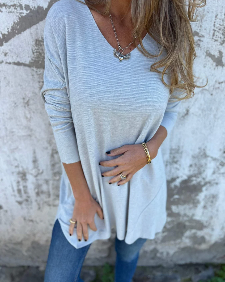 Anya | Soft Drape V-Neck Top - Flattering in all the right places