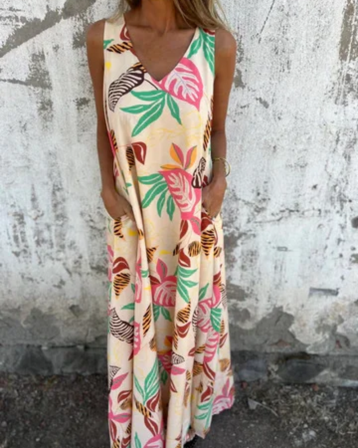 Luna™ - Floral Dress With Handmade Details