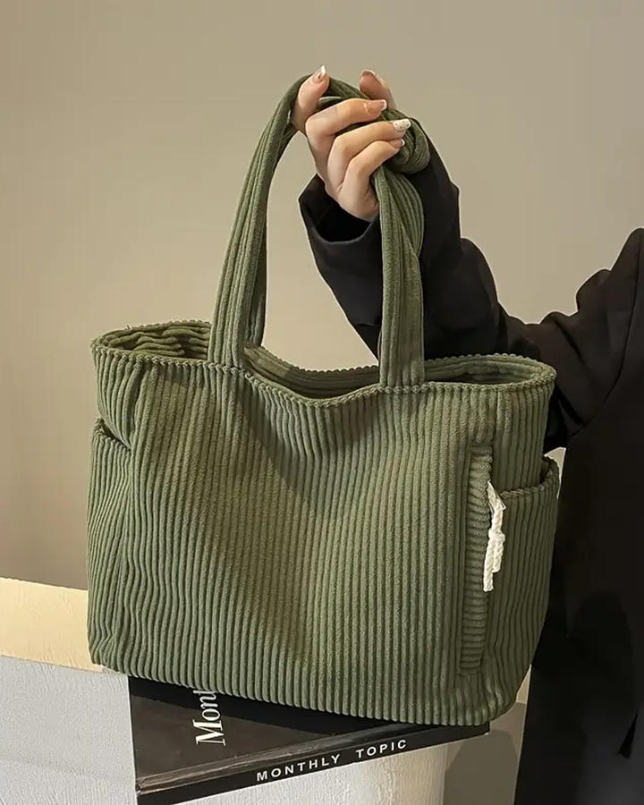Tilda™ – Ribbed Tote Bag with Cord Detail