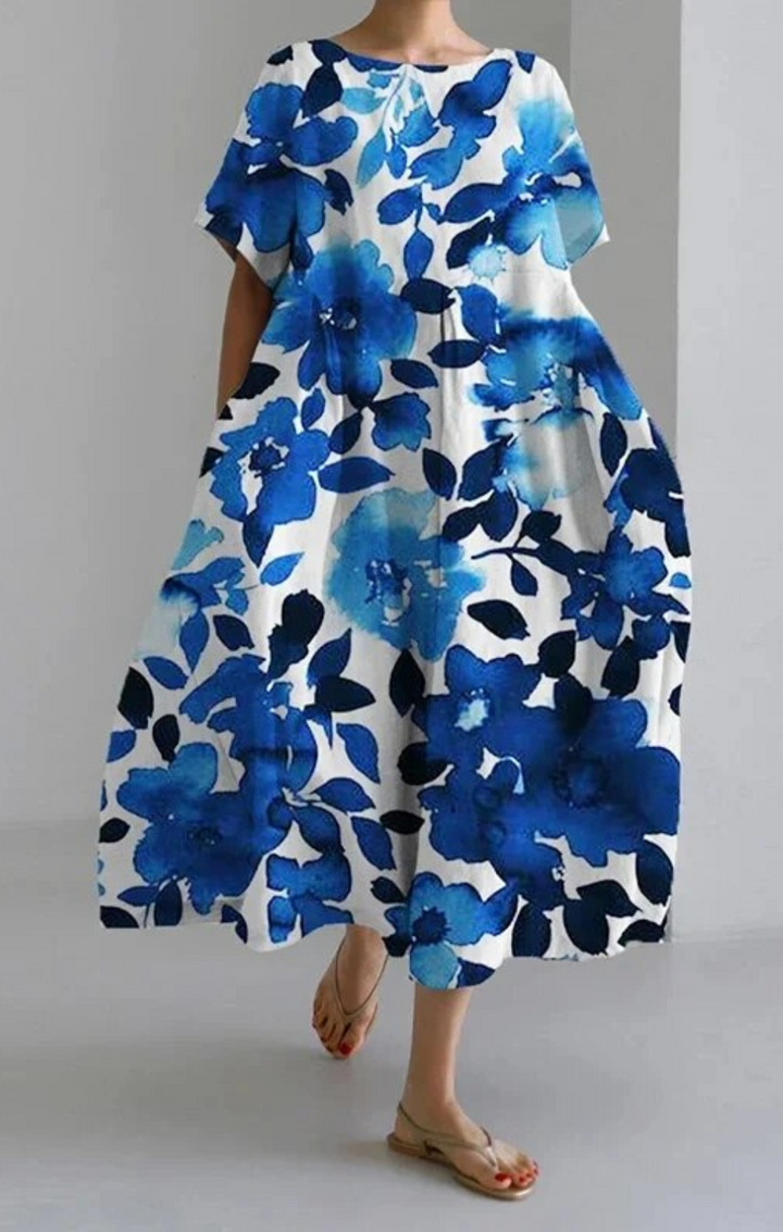 Erica - Retro Loose Maxi Dress