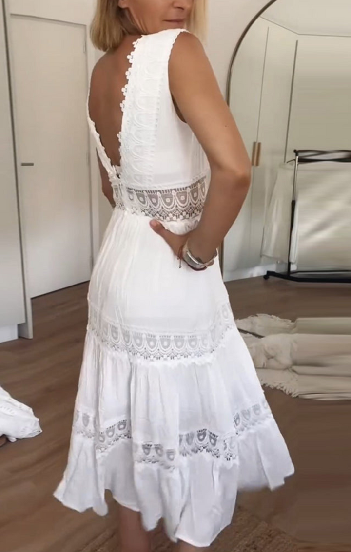 Annabelle - Flowy, Elegant Bohemian Robe Dress
