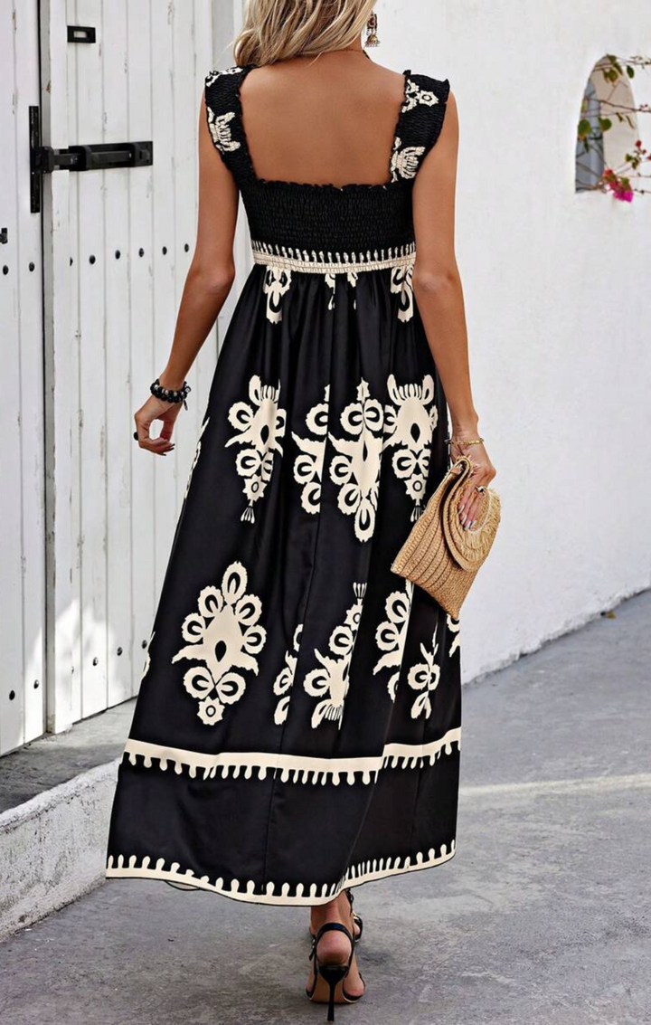 Georgia - Square Neck Sleeveless Dress