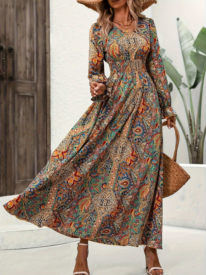 Mekha - Long Sleeve Floral Dress