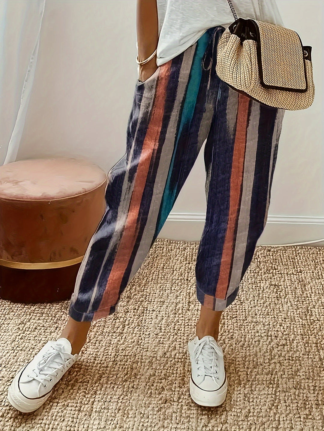 Lina™ - Casual Striped Pants