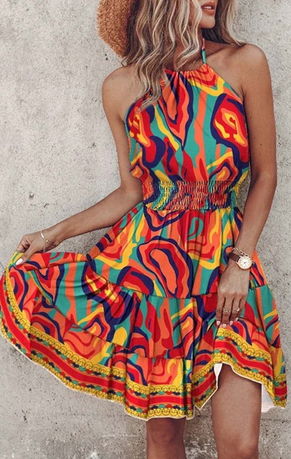 Angela - Bohemian Midi Dress