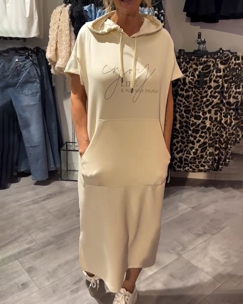 Chelsea™ | Hooded Casual Sweatshirt Dress