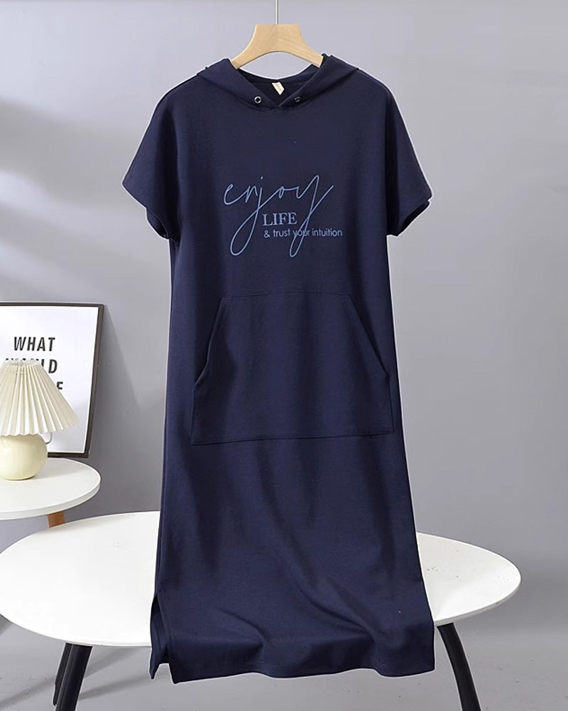 Chelsea™ | Hooded Casual Sweatshirt Dress