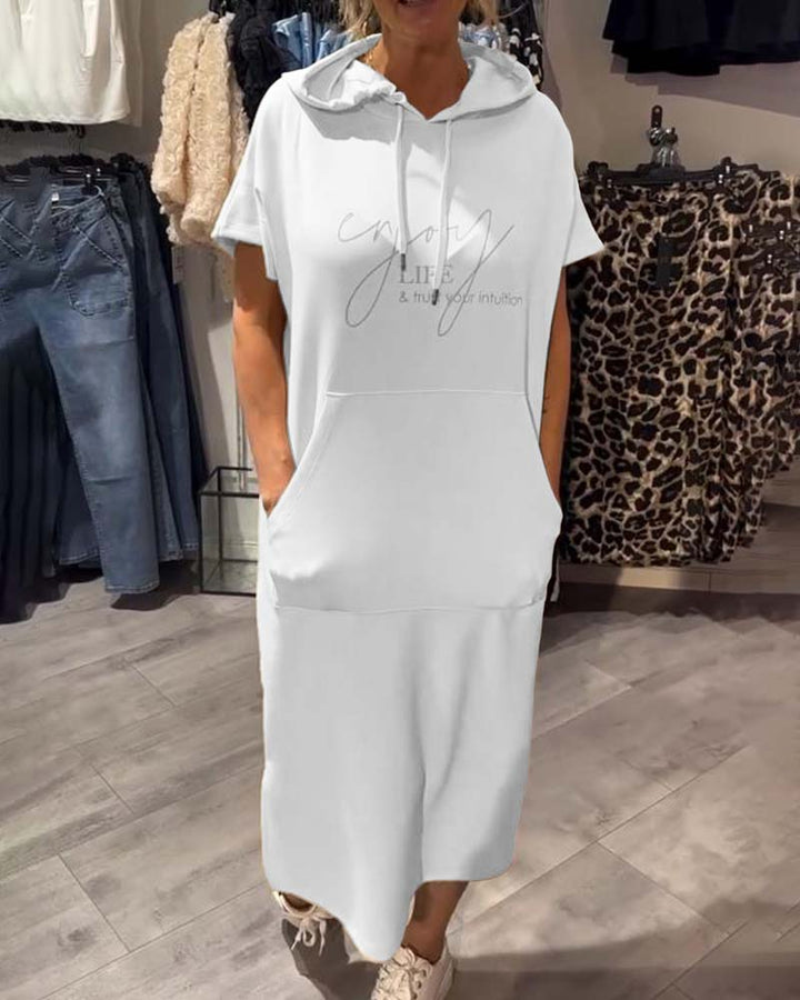 Chelsea™ | Hooded Casual Sweatshirt Dress