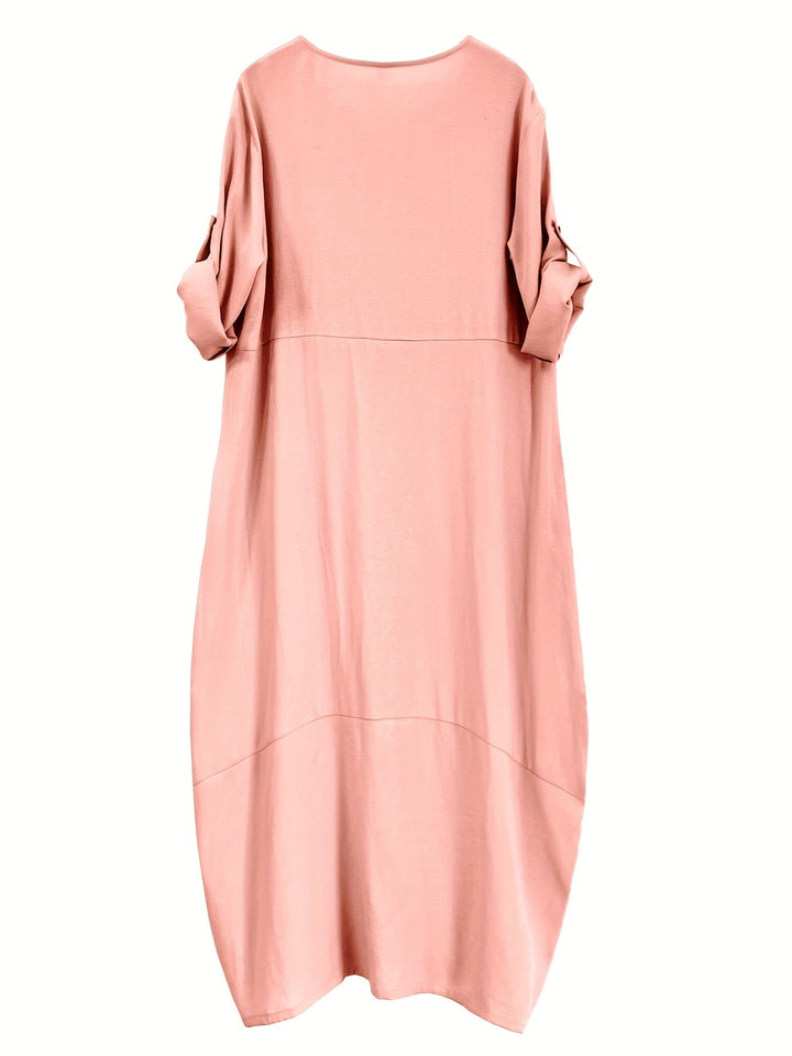 Chloe™ | Side-Button Maxi Dress