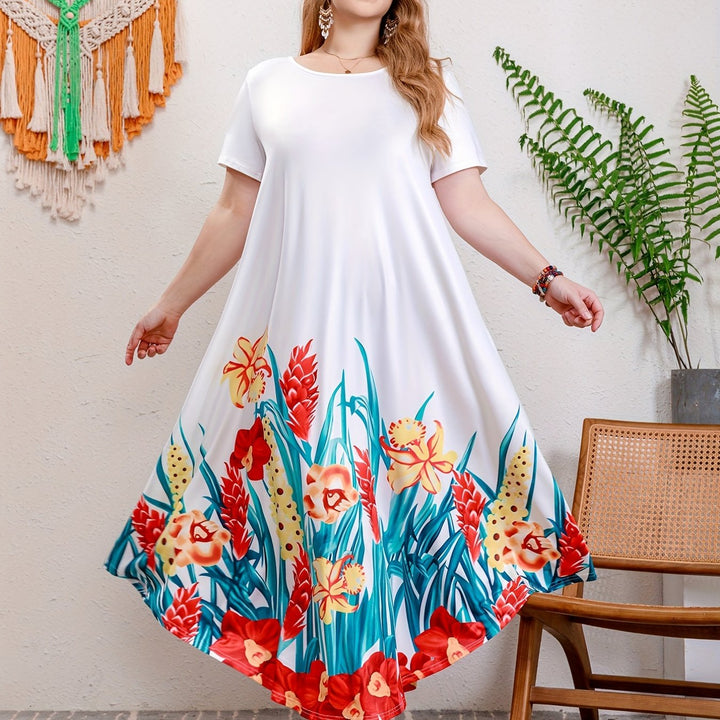 Karen - Plus Size Floral Dress