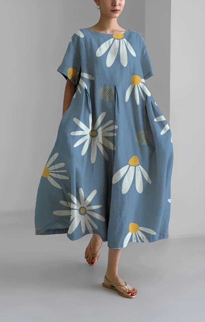 Erica - Retro Loose Maxi Dress