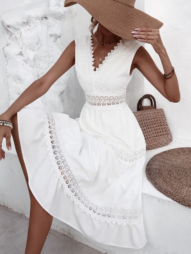 Annabelle - Flowy, Elegant Bohemian Robe Dress
