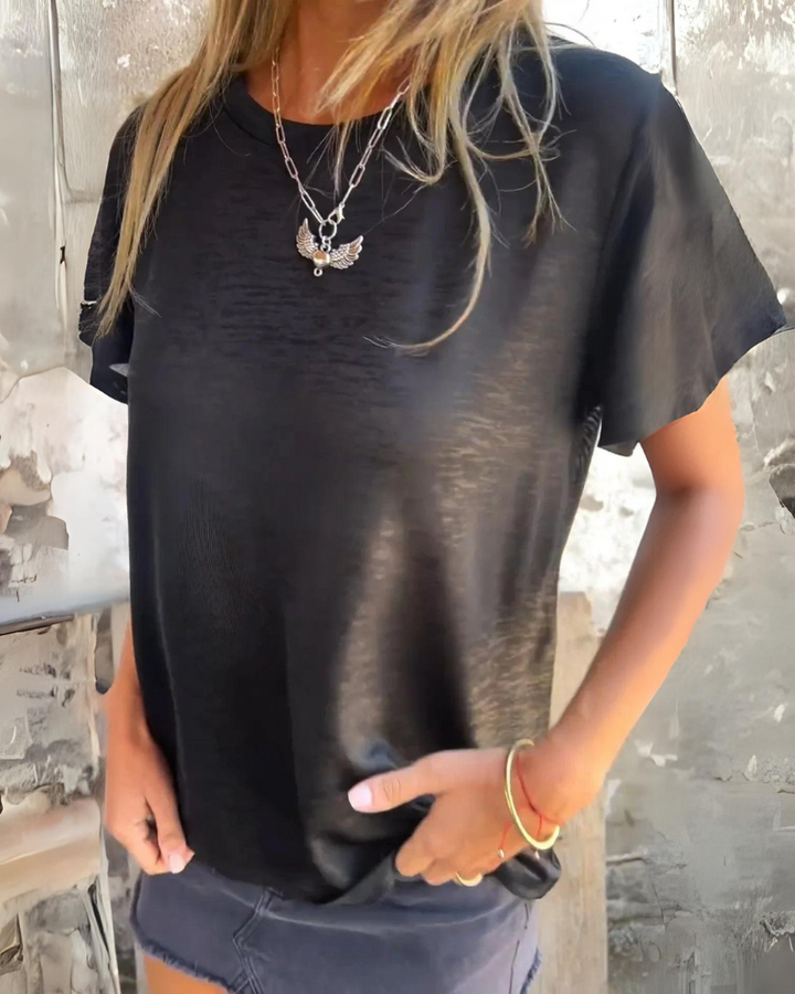 Ella™ - Elegant Short Sleeve T-shirt