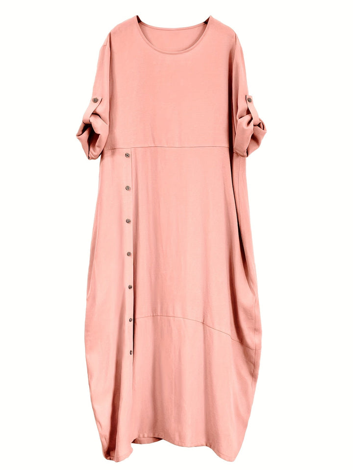 Chloe™ | Side-Button Maxi Dress