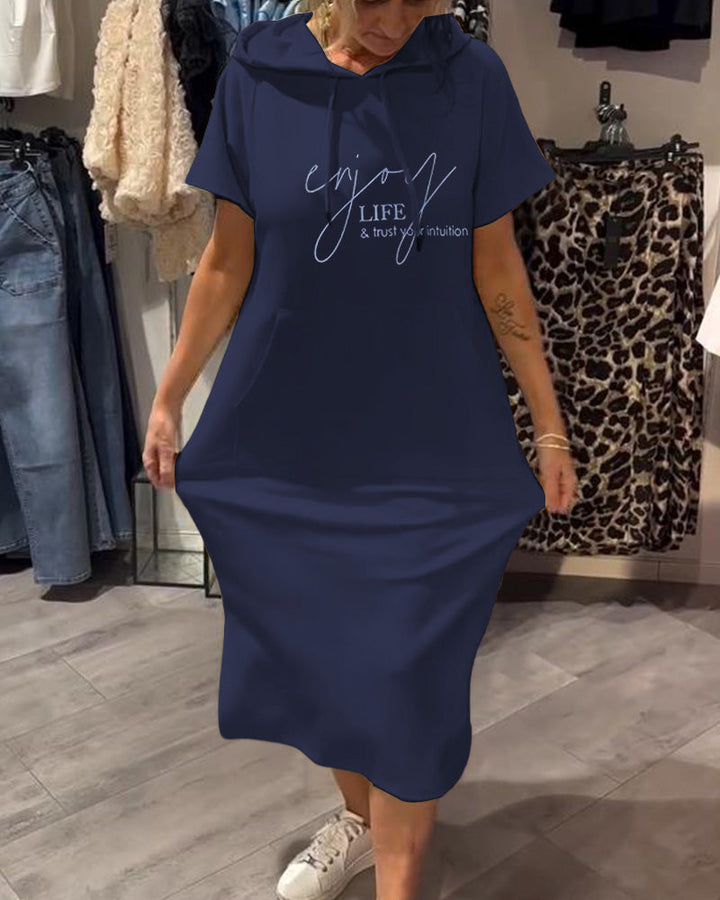 Chelsea™ | Hooded Casual Sweatshirt Dress
