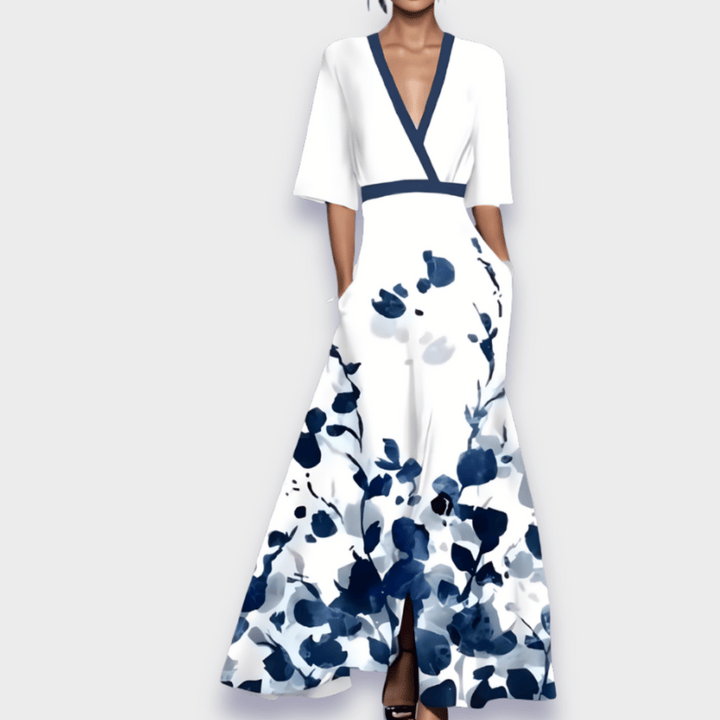 Julia™ | Floral Wrap Maxi Dress