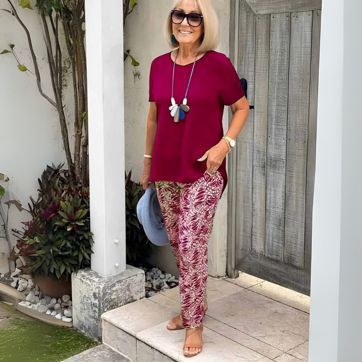 Allegra | Cotton-Blend Two-Piece Set – Effortless Polish, All-Day Comfort