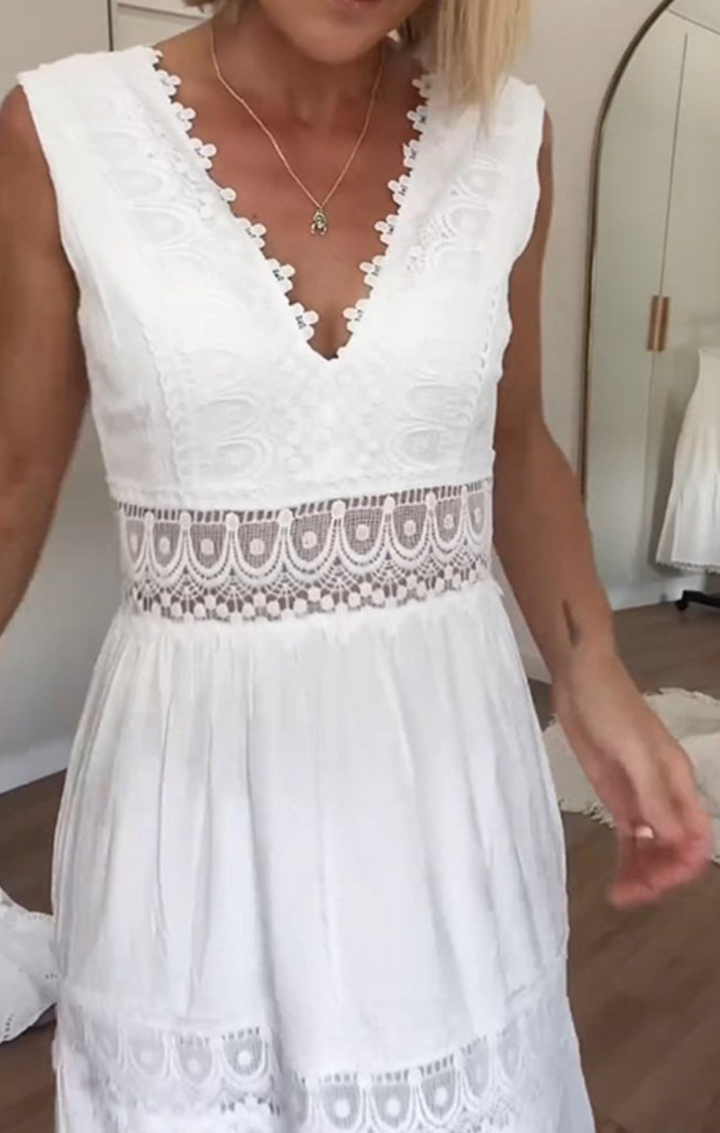 Annabelle - Flowy, Elegant Bohemian Robe Dress