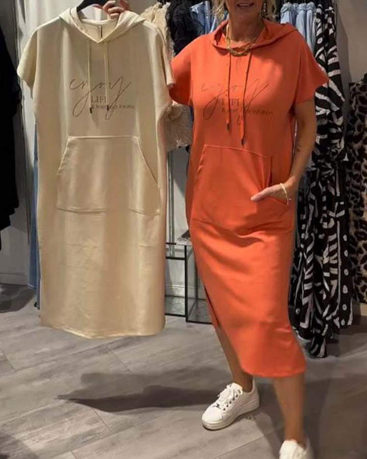 Chelsea™ | Hooded Casual Sweatshirt Dress
