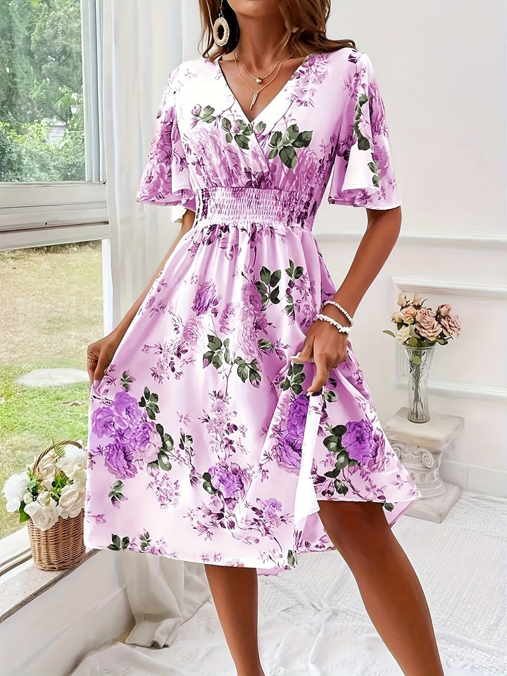 Olive - Plus Size Floral Dress