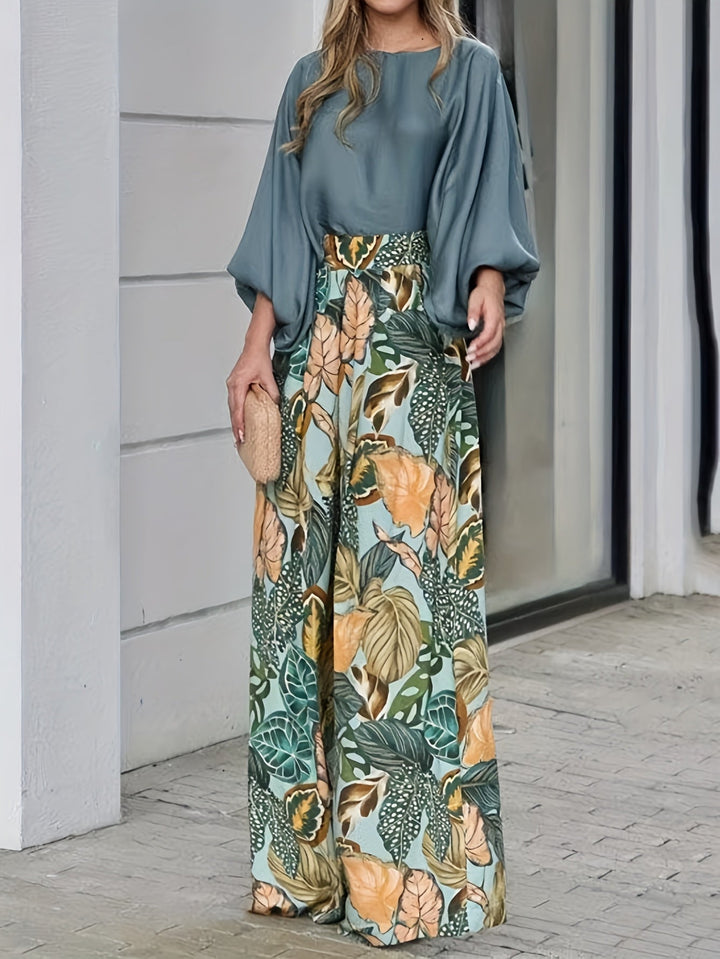 Peyton™ - Stylish Top and Wide Pants Set
