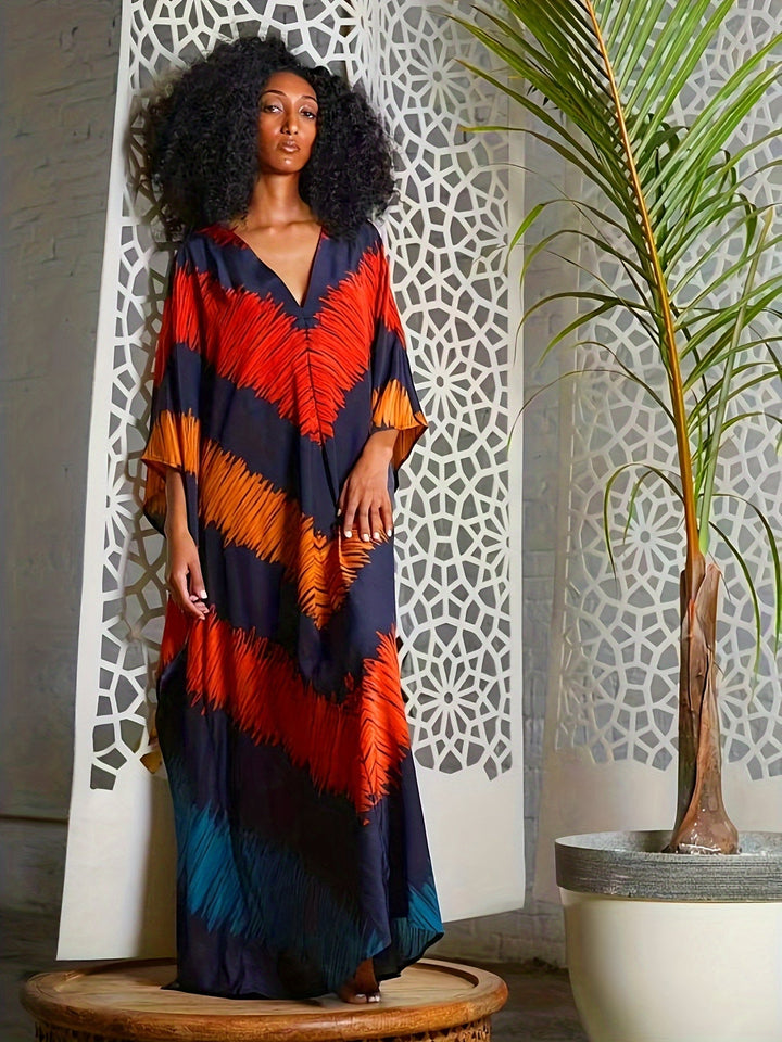 Camille - Batwing Sleeve Swim Dress
