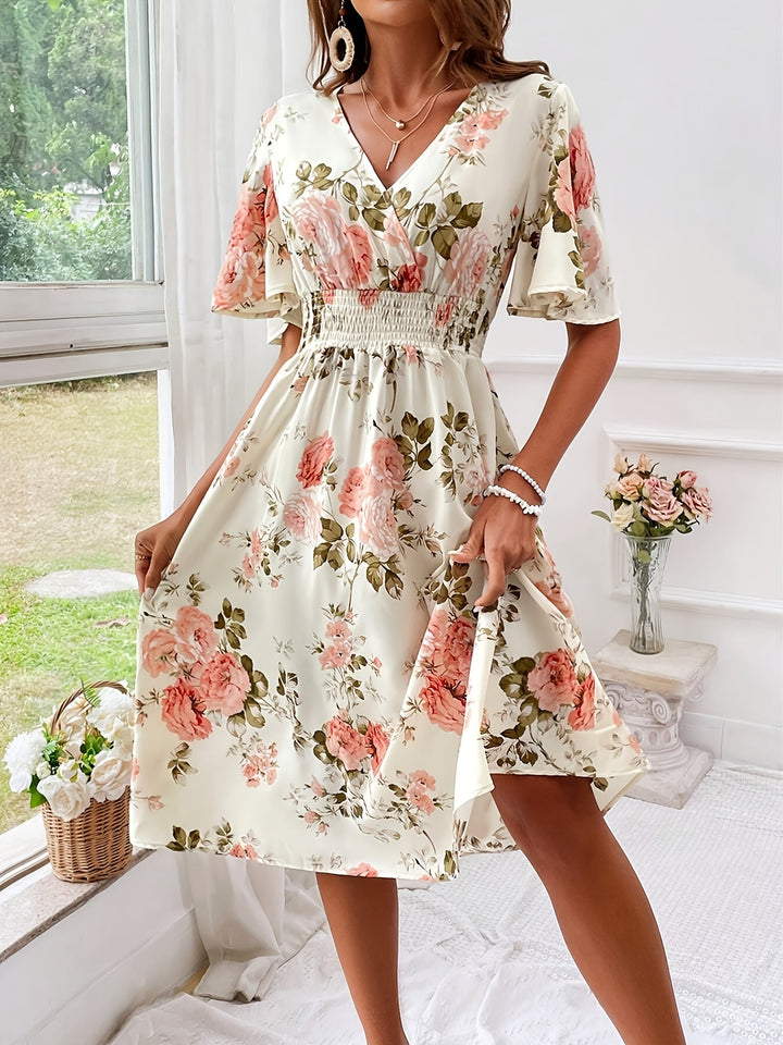 Olive - Plus Size Floral Dress
