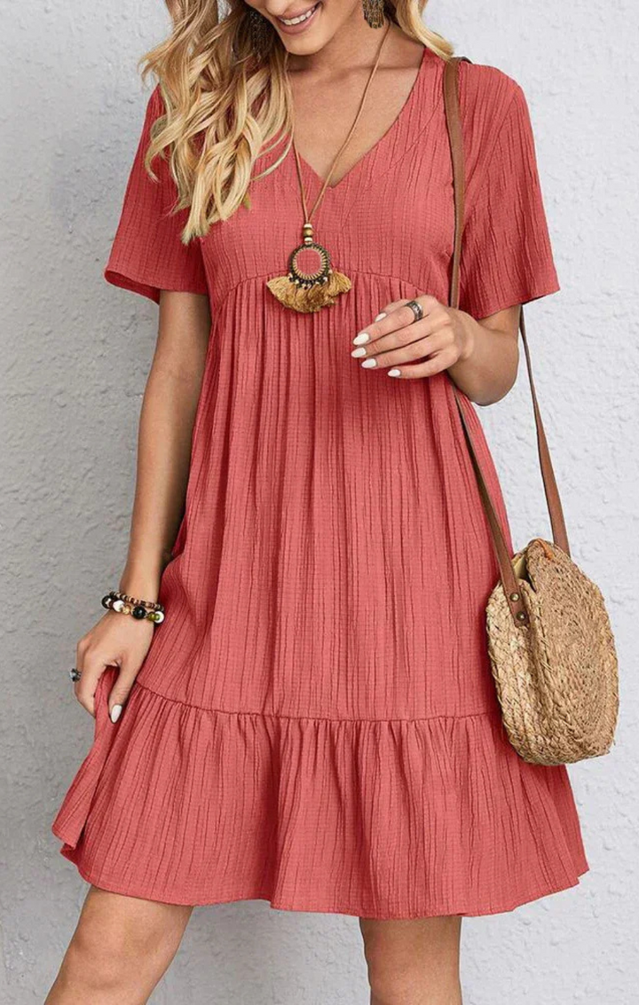 Hadley - Bohemian Ruffle Mini Dress
