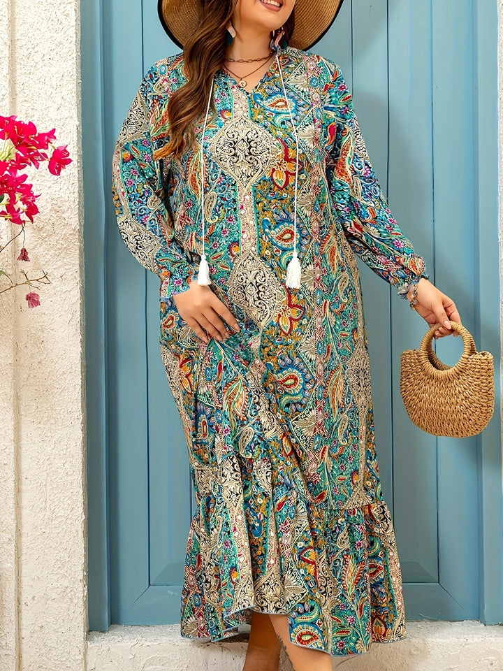 Leanna - Plus Size Floral Dress