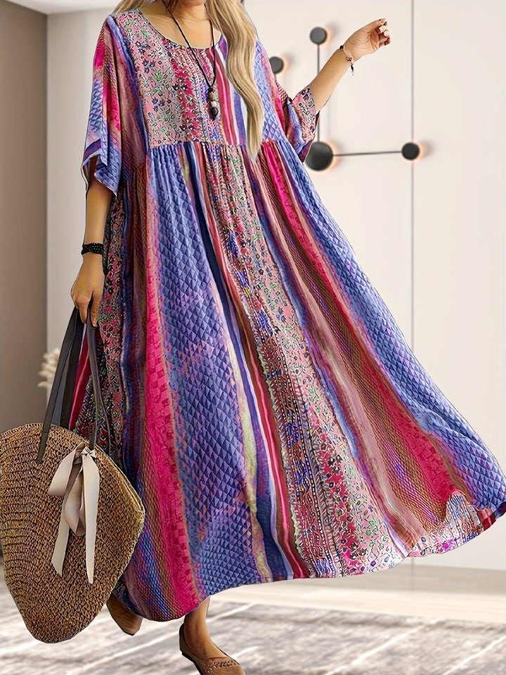 Madeleine - Plus Size Boho Maxi Dress