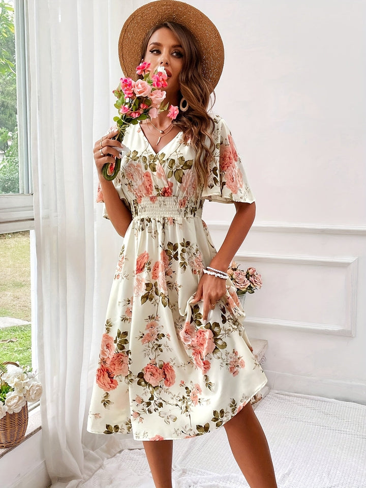 Jessica - Floral Print Maxi Dress