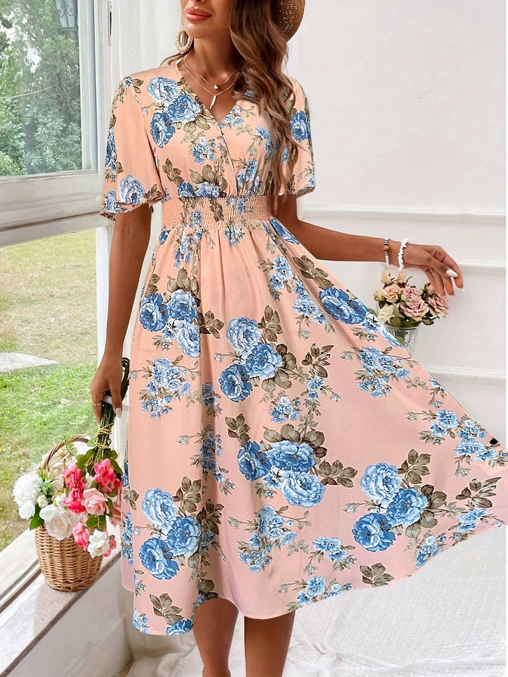 Jessica - Floral Print Maxi Dress