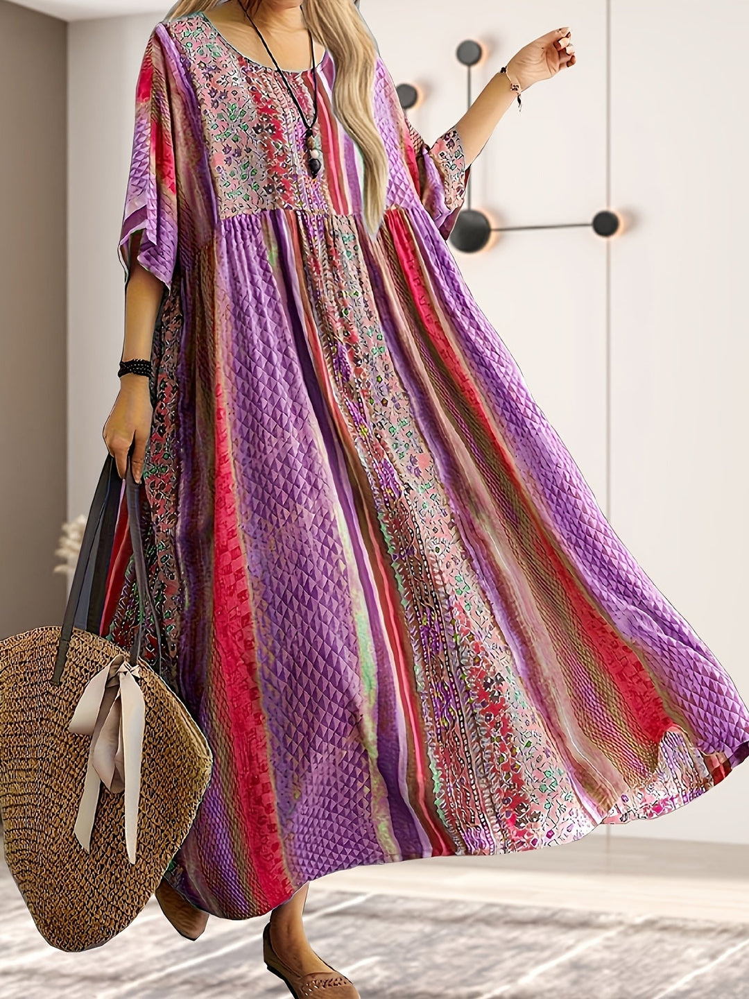 Madeleine - Plus Size Boho Maxi Dress