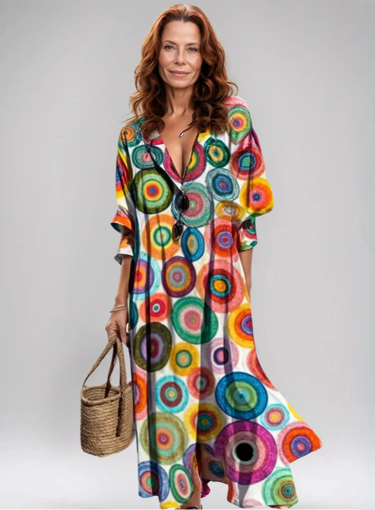 Cassidy - Bohemian Puff Sleeves Dress