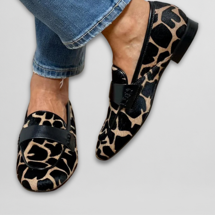 Priscilla | Giraffe-Print Loafers