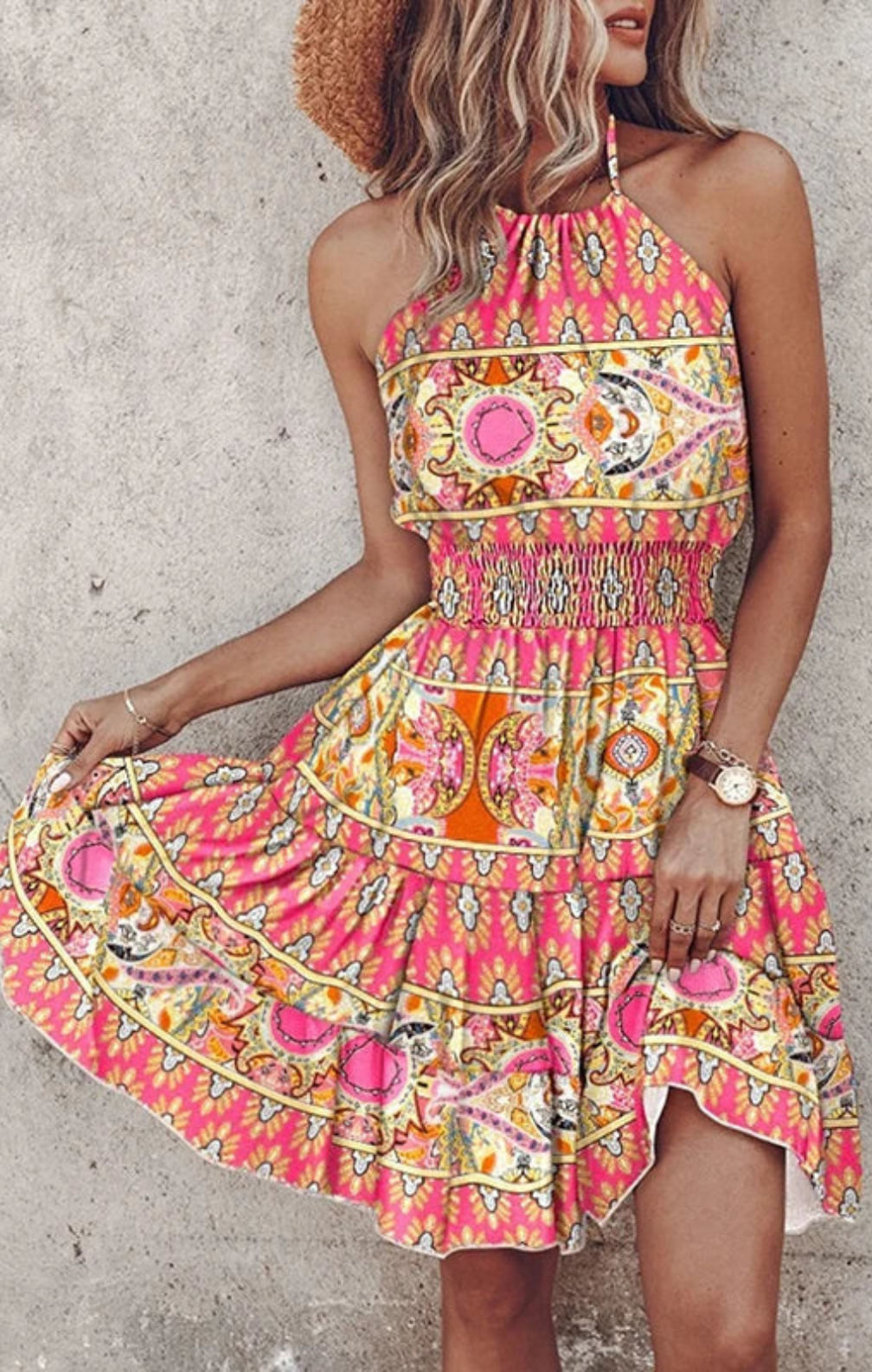 Angela - Bohemian Midi Dress