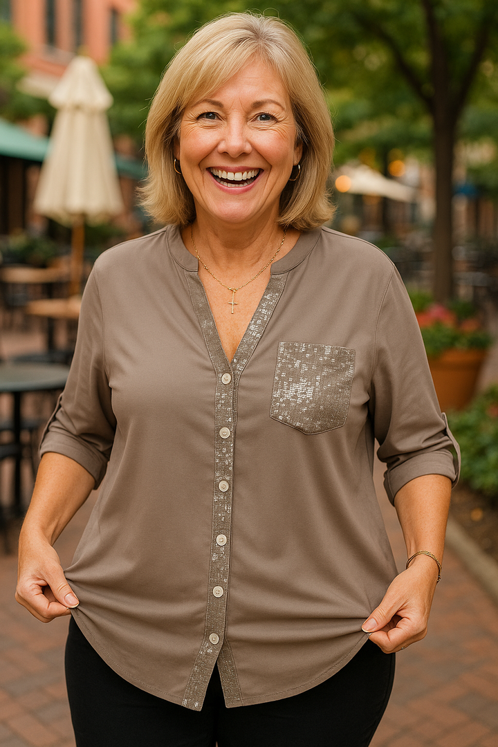 Sofia | Soft Glam Blouse -  Comfort. Confidence. Effortless.