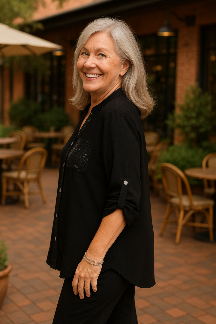 Sofia | Soft Glam Blouse -  Comfort. Confidence. Effortless.