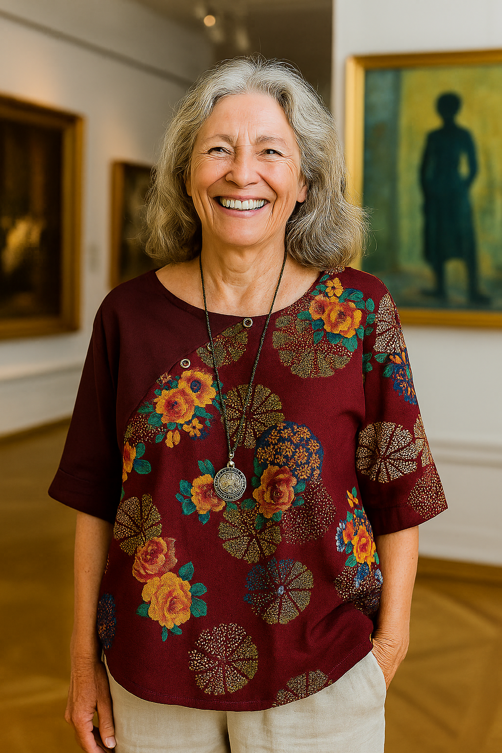 Katarina ™ | Loose-Fitting Blouse with Floral Print