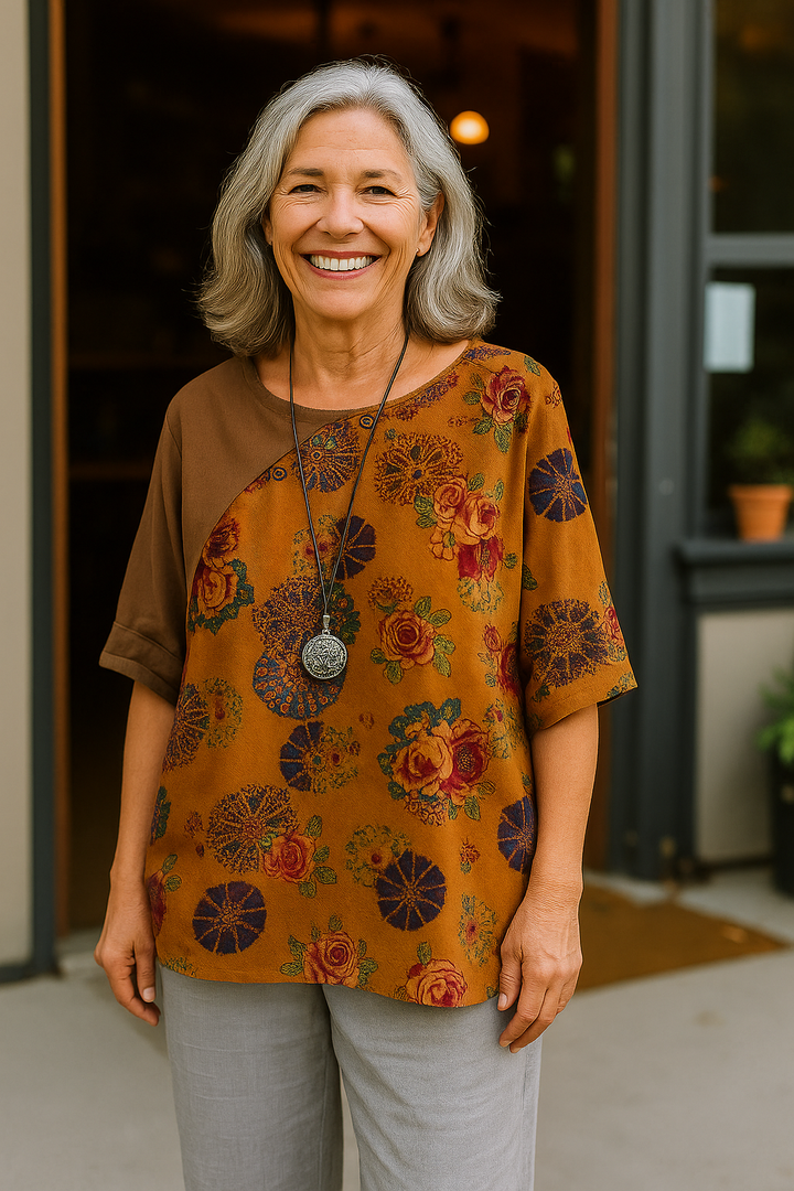 Katarina ™ | Loose-Fitting Blouse with Floral Print