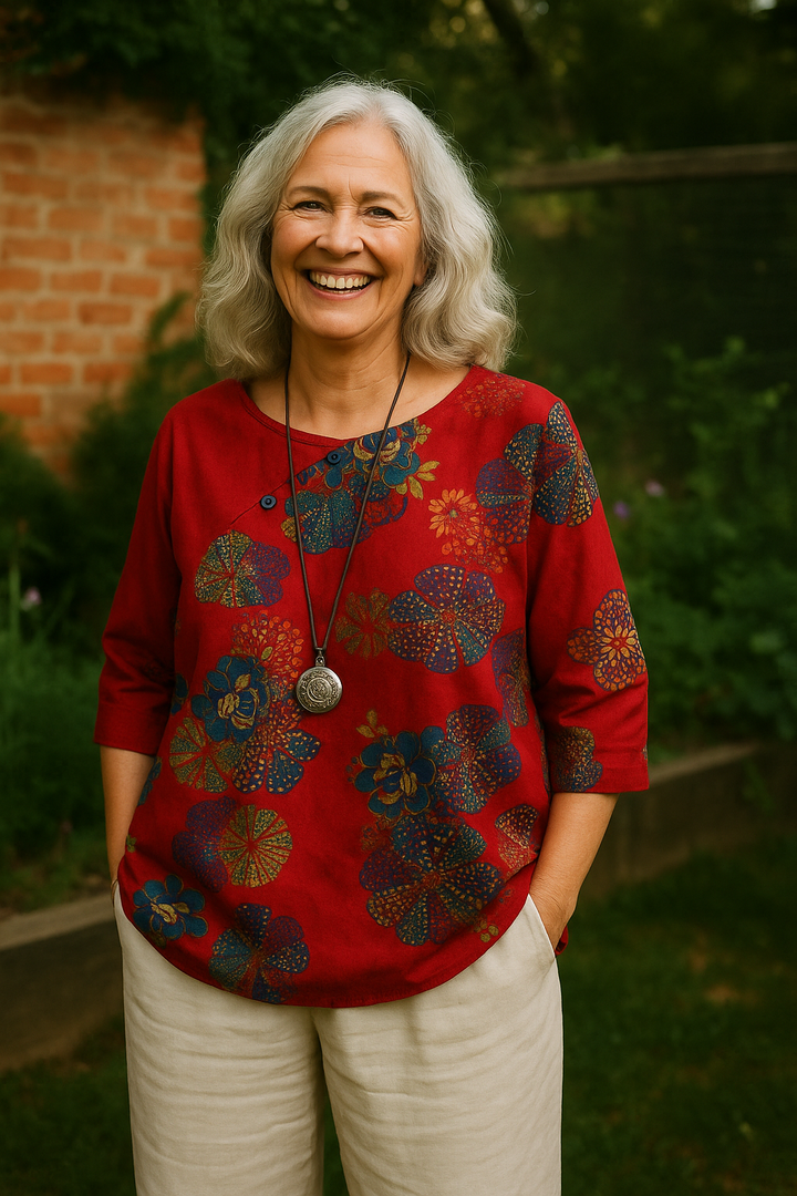 Katarina ™ | Loose-Fitting Blouse with Floral Print