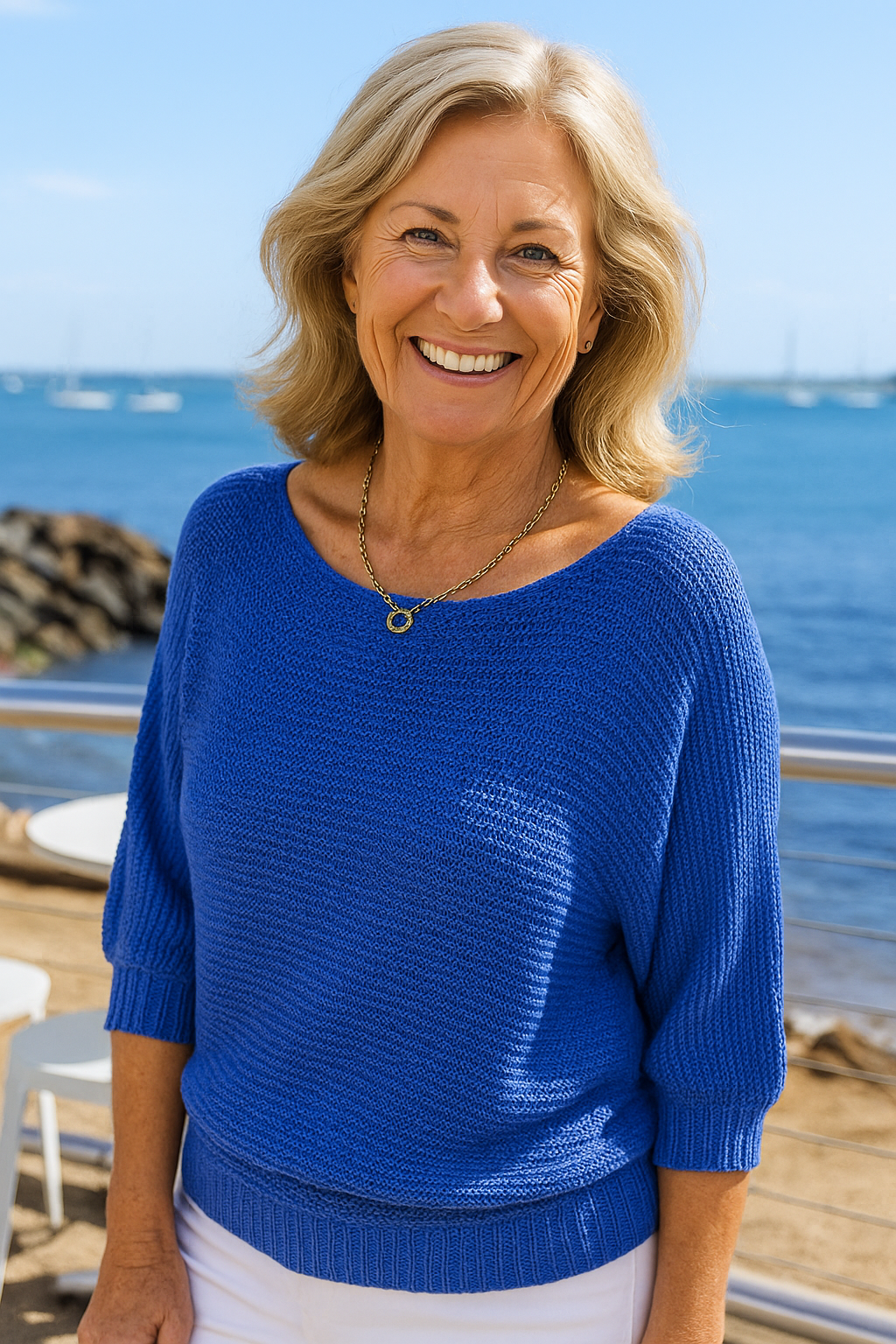 Anetta | Soft Knit Top - Flattering Shape