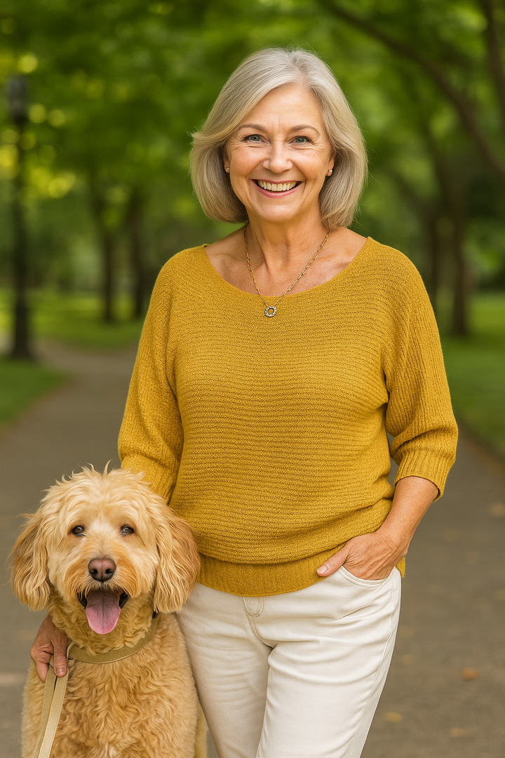 Anetta | Soft Knit Top - Flattering Shape