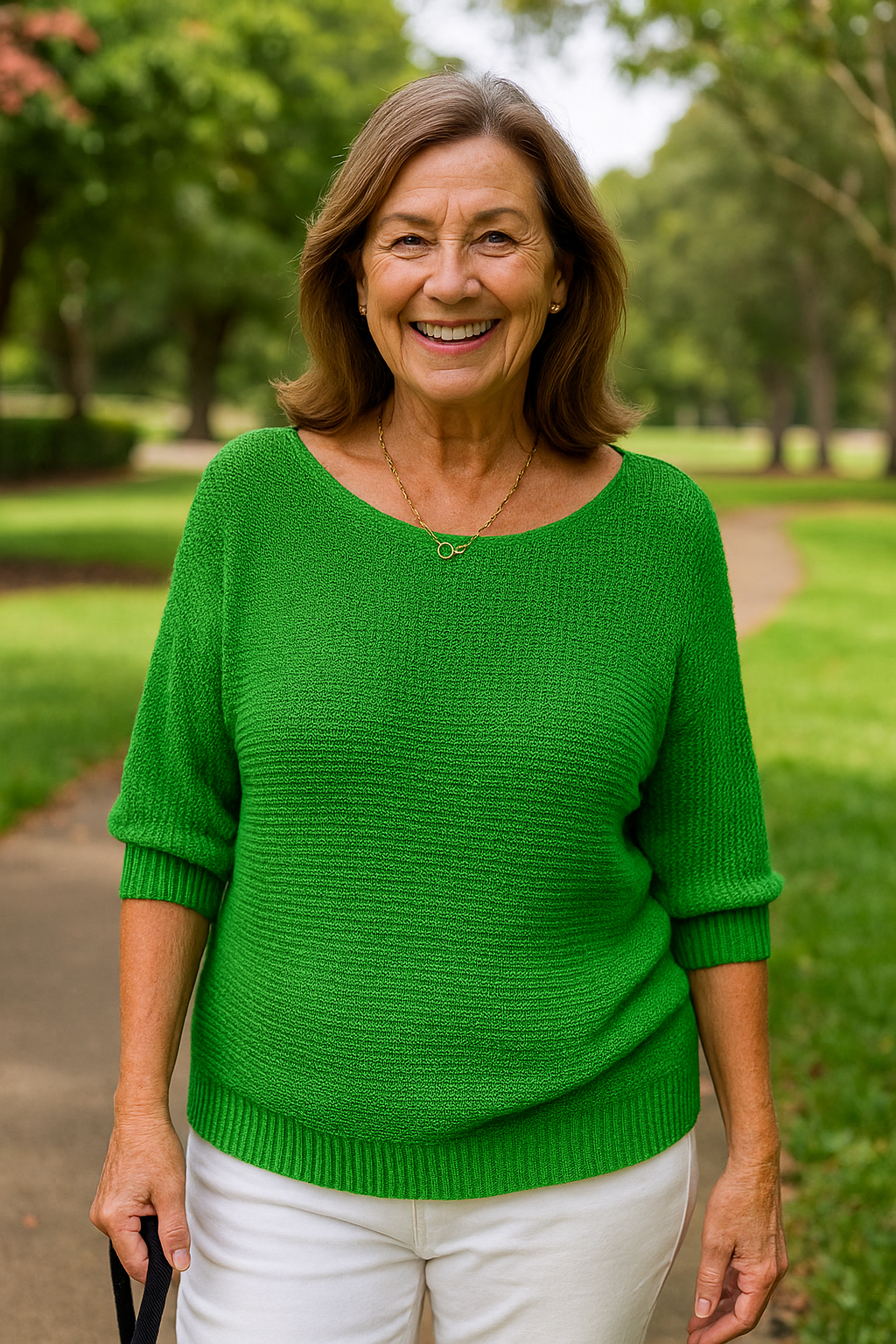 Anetta | Soft Knit Top - Flattering Shape