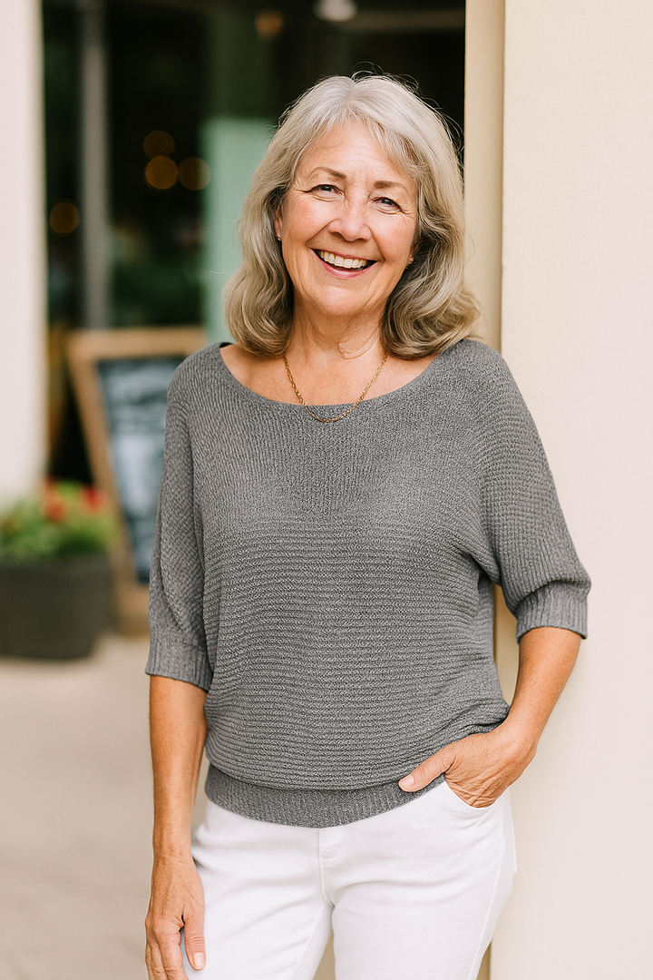 Anetta | Soft Knit Top - Flattering Shape